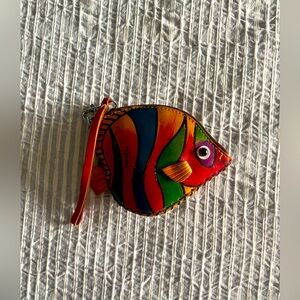 Hawaii Leather Fish Pouch